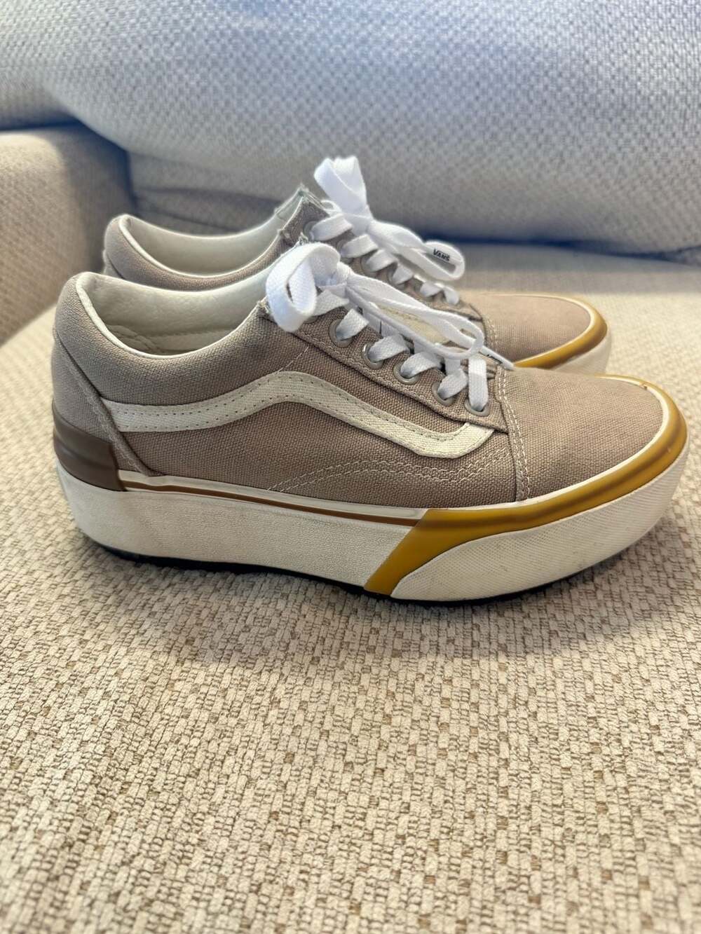Vans Old Skool Stacked Platform Cobblestone Women's 5.5 - Picture 4 of 7